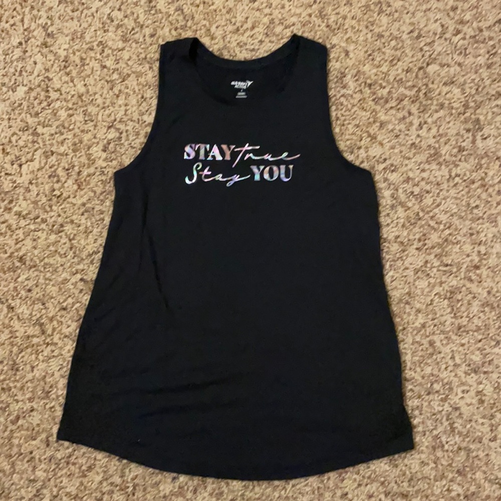 Old Navy Active Go Dry black graphic tank top